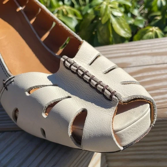 Frye Gwen Ankle Strap Wedge Heels